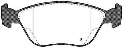 OPEN PARTS bpa058922 -  Комплект тормозных колодок, дисковый тормоз